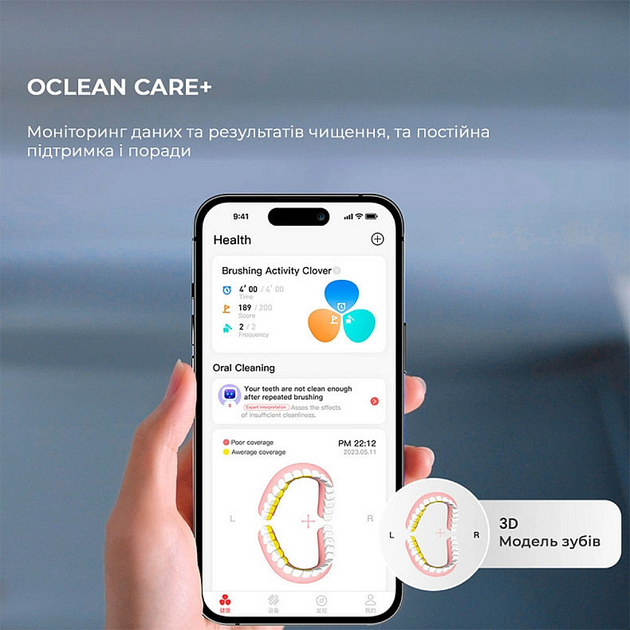 Электрическая зубная щетка Oclean X Ultra Green - изображение 13