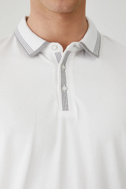 Футболка поло чоловіча слім біла RS25-POM071-00X Medicine L - зображення 3