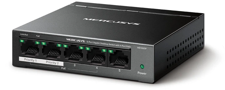 Комутатор Mercusys MS105GP - зображення 3