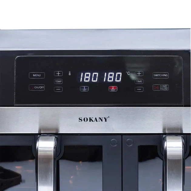 Аерогриль фритюрниця мультипіч SOKANY SK10008 SK-10034 на 11 літрів сенсорна чорний - зображення 5