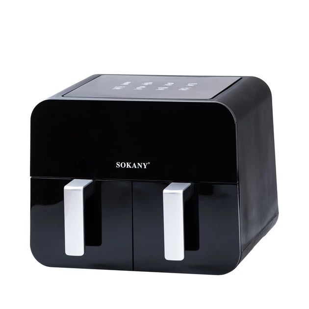 Аэрогриль фритюрница мультипечь SOKANY SK-10005 на 10 л сенсорная черный - изображение 13