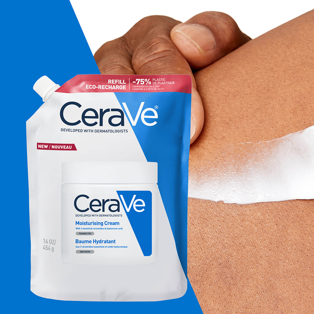 Змінний блок Крем для тіла CeraVe зволожувальний 454 мл (3337875905626) - зображення 3