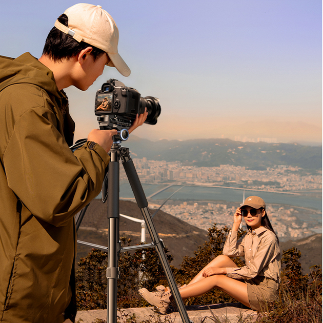 Штатив Rtako VT-990S Hexagonal Photography Tripod Carbon 1.9 м Black (6942063201724) - зображення 2