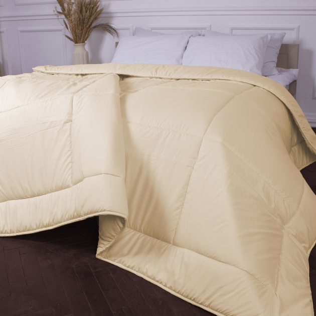 Ковдра MirSon зимова Полуторна 140x205 см антиалергенна EcoSilk Супер Тепла №1632 Eco Light Krem від Rozetka на платформі USKIDKA Акція на Ковдра MirSon зимова Полуторна 140x205 см антиалергенна EcoSilk Супер Тепла №1632 Eco Light Krem від Rozetka