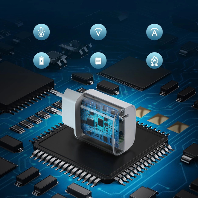 Набір мережевих зарядних пристроїв CHOETECH Q5004 PD 20W USB-C 2 шт. (6932112103017) - зображення 6