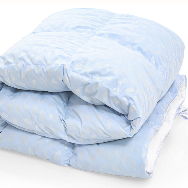 Ковдра пухова MirSon №1858 Bio-Blue 70% пух Зима+ 172x205 від Rozetka на платформі USKIDKA Акція на Ковдра пухова MirSon №1858 Bio-Blue 70% пух Зима+ 172x205 від Rozetka
