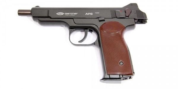 Пневматический пистолет Gletcher APS NBB Пистолет Стечкина АПС газобаллонный CO2 125 м/с - изображение 2