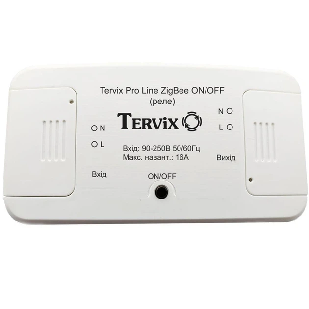Перемикач реле для розумного будинку Tervix ProLine ZigBee On/Off - Фото 1 Перемикач реле для розумного будинку Tervix ProLine ZigBee On/Off - зображення 1