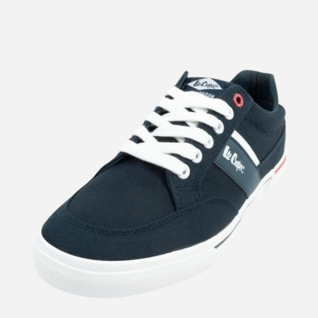 Tenisówki męskie materiałowe do kostki Lee Cooper LCW-25-02-3245M 45 30 cm Niebieskie - obraz 5