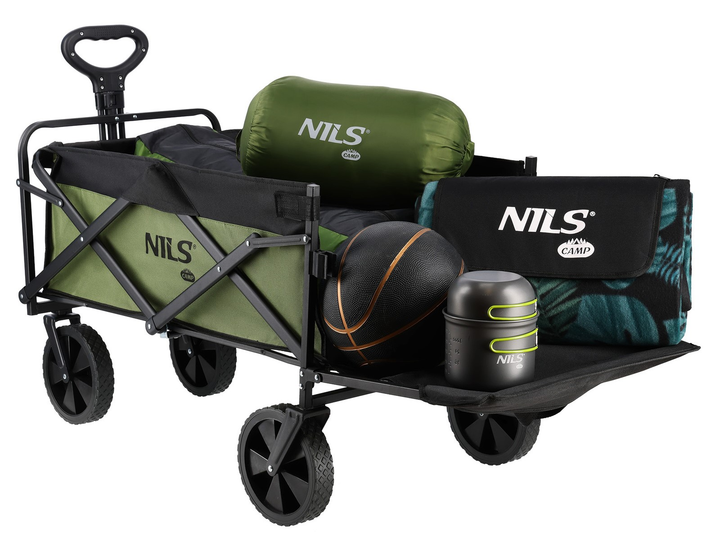 Wózek turystyczny Nils Camp NC2602 150 L Zielony (5908261680373) - obraz 4