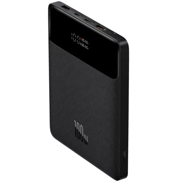 Внешний аккумулятор Baseus Blade Power Digital Display Fast Charging Power Bank 20000mAh 100W, Black, PD, QC - изображение 2