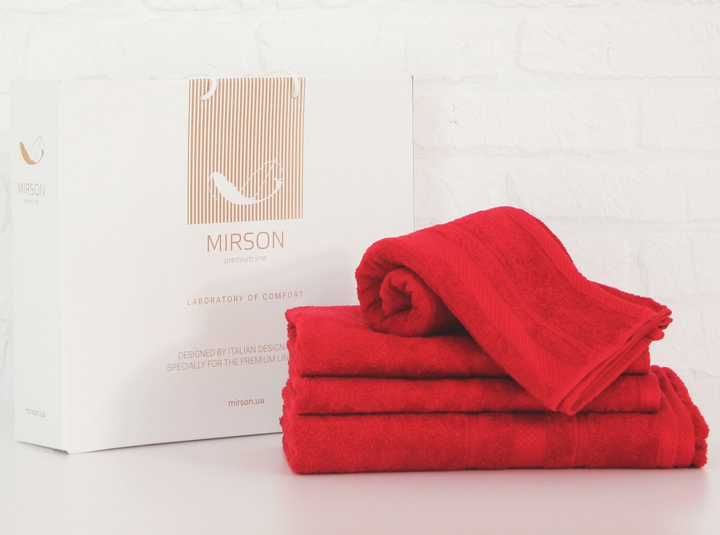 Набір лазневих рушників MirSon №5070 Elite SoftNess Bordo 40х70, 50х90, 70х140, 100х150 від Rozetka на платформі USKIDKA Акція на Набір лазневих рушників MirSon №5070 Elite SoftNess Bordo 40х70, 50х90, 70х140, 100х150 від Rozetka