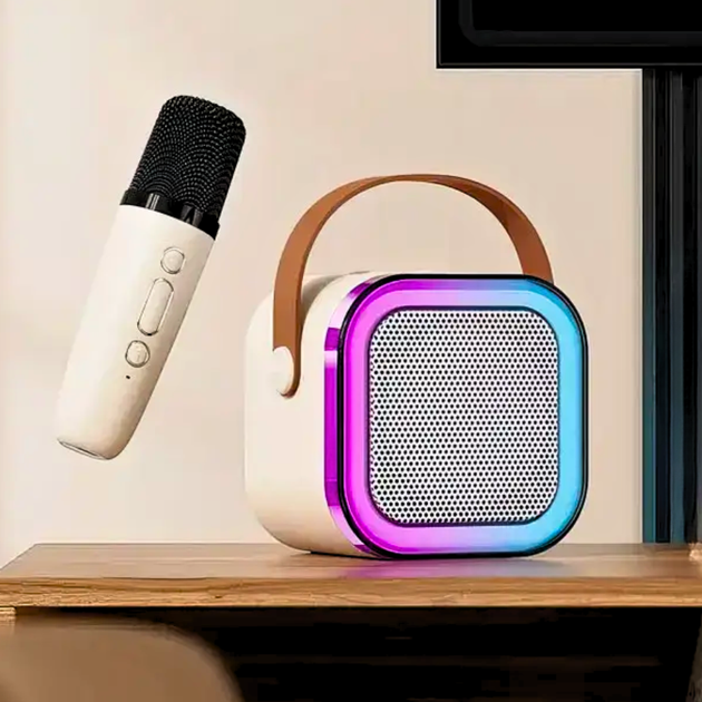 Детский беспроводной караоке микрофон с колонкой 2в1 К12 Беспроводная Bluetooth колонка - Фото 9 Детский беспроводной караоке микрофон с колонкой 2в1 К12 Беспроводная Bluetooth колонка - изображение 9