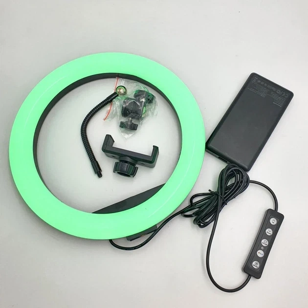 Кольцевая LED лампа 33 см RGBW 8 цветов светло подсветка SOFT RING LIGHT MJ33 - Фото 14 Кольцевая LED лампа 33 см RGBW 8 цветов светло подсветка SOFT RING LIGHT MJ33 - изображение 14