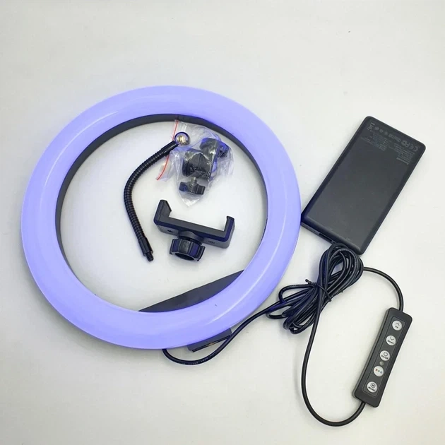 Кольцевая LED лампа 33 см RGBW 8 цветов светло подсветка SOFT RING LIGHT MJ33 - Фото 15 Кольцевая LED лампа 33 см RGBW 8 цветов светло подсветка SOFT RING LIGHT MJ33 - изображение 15