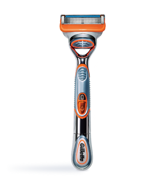 Бритвенный станок Gillette Fusion5 Power с микровибрацией запасным картриджем и батарейкой - изображение 4