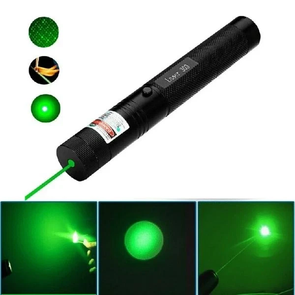 Потужна лазерна указка Green Laser 303 із потужним зеленим променем 10000 м - зображення 10