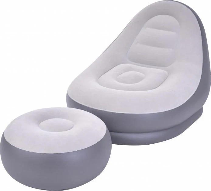 Надувне крісло з пуфом для ніг AIR SOFA для відпочинку - зображення 4