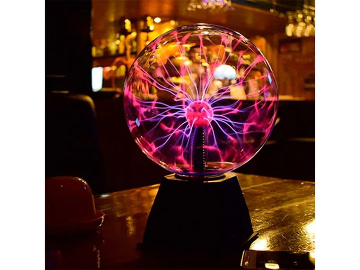 Плазмовий шар з блискавками 13 см Plasma Ball Tesla 13 см атмосферний нічник - зображення 7