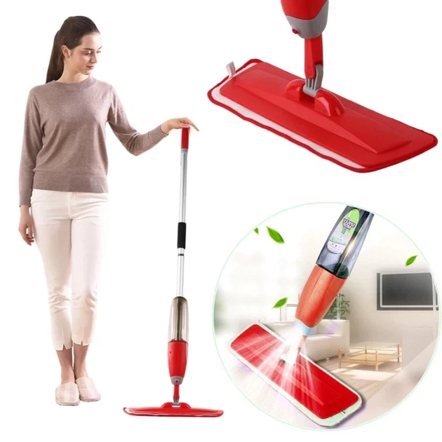 Портативная швабра с распылителем Water Spray Mop Ave, Красная - Фото 8 Портативная швабра с распылителем Water Spray Mop Ave, Красная - изображение 8