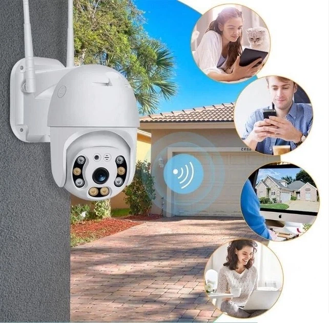 Уличная камера видеонаблюдения CAD А6 WIFI IP 360/90 поворотная с удаленным доступом Белый - изображение 2