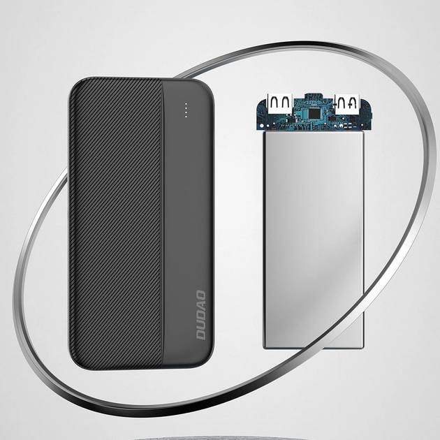 УМБ Dudao K4S 10000 mAh 2 x USB-A White (6977196680061) - зображення 3