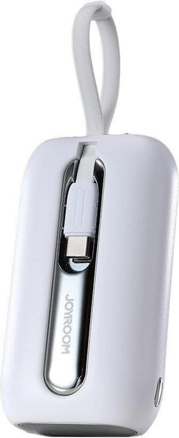 УМБ JOYROOM JR-L012 Colorful Series 10000 mAh USB-C/Lightning 22.5 W White (6956116701741) - зображення 3