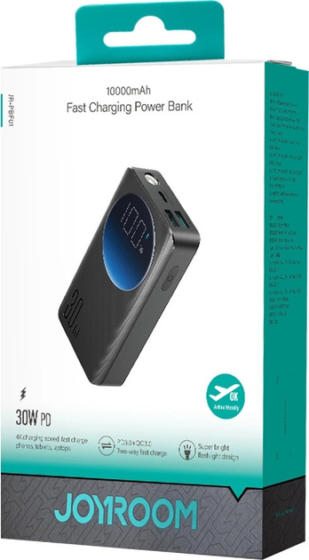 Powerbank JOYROOM JR-PBF01 10000 mAh 30 W Black (6941237113641) - obraz 19