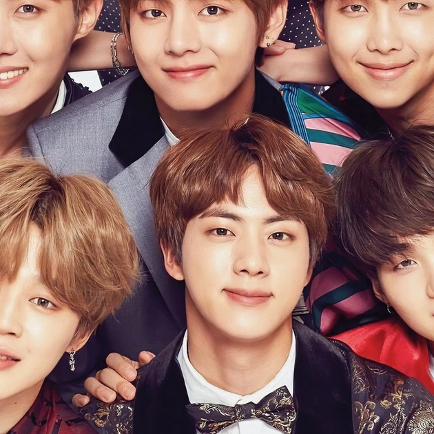 Постер БТС, групове фото всіх учасників, Bangtan Boys, BTS, кейпоп