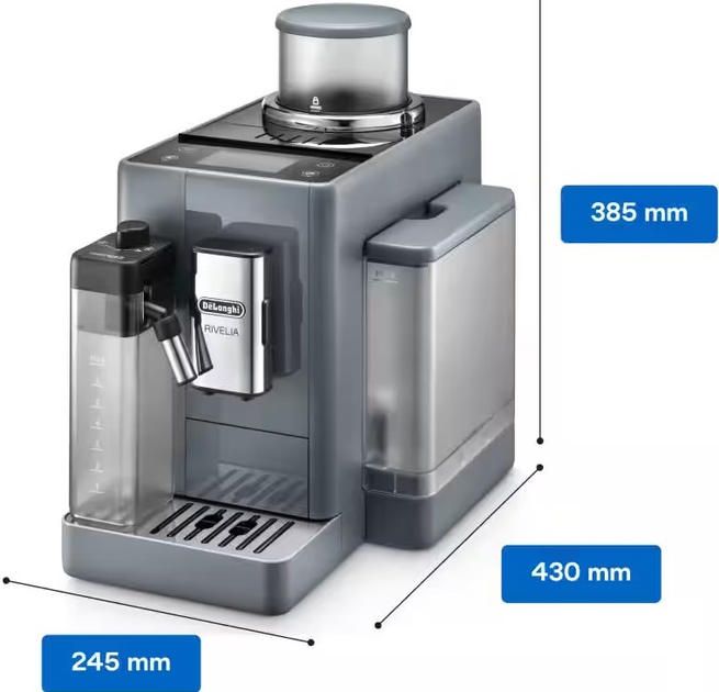 Кавомашина Delonghi Rivelia Pebble Grey EXAM440.55.G (8004399026636) - зображення 6