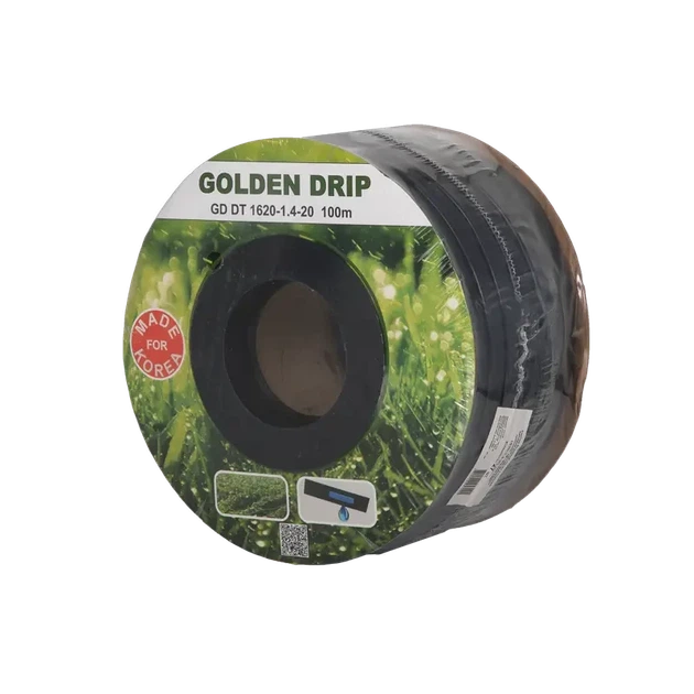 Капельная лента GOLDEN DRIP 10см 100м 8 mil с плоским эмиттером - изображение 2