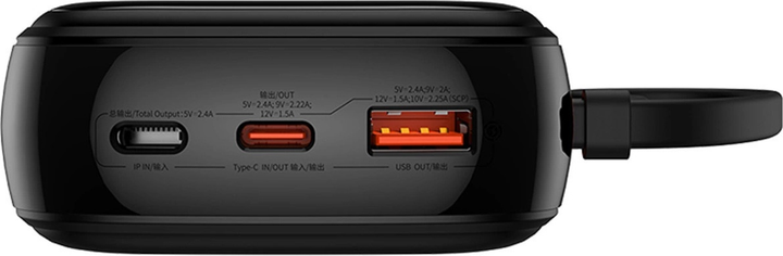 Powerbank Baseus Power Bank Qpow Pro+ USB-C 20000 mAh 22.5 W Black (P10067103113-00) - obraz 3