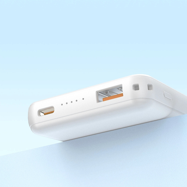 Powerbank Dudao K14S 20W USB-A / USB-C / MagSafe 5000 mAh White (6973687242985) - obraz 5