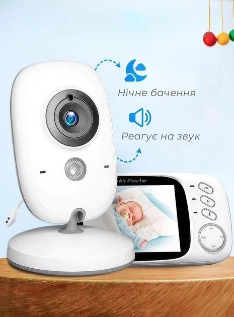 Видеоняня цифровая радионяня с портативным дисплеем и измерением температуры видео няня с энергосберегающим режимом с датчиком звука - изображение 1