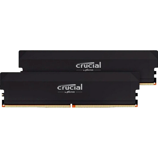 Модуль памяти Crucial DDR5 64GB (2X32) Pro OC 6400Mhz CL40 Black