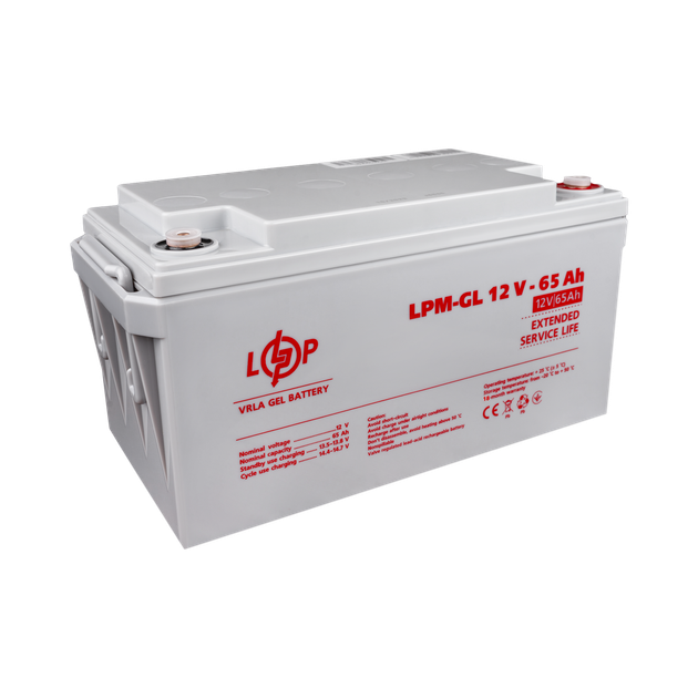 Акумулятор гелевий LogicPower LPM-GL 12V - 65 Ah - изображение 4