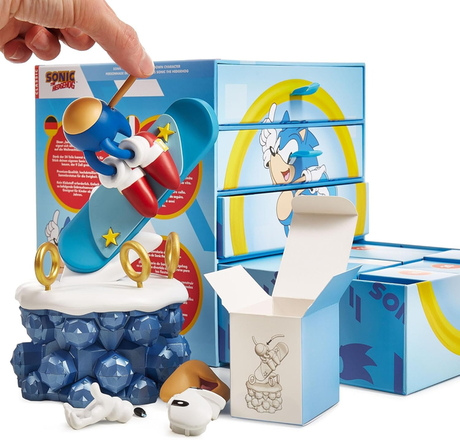Figurka Numskull Tubbz Sonic Countdown Character (New Cube Box) 15 cm (23MX4G) (5056280449553) - obraz 4