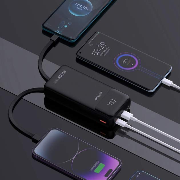 Powerbank Dudao K15 Pro USB-C / Lightning 20000 mAh Black (6976625330423) - obraz 5
