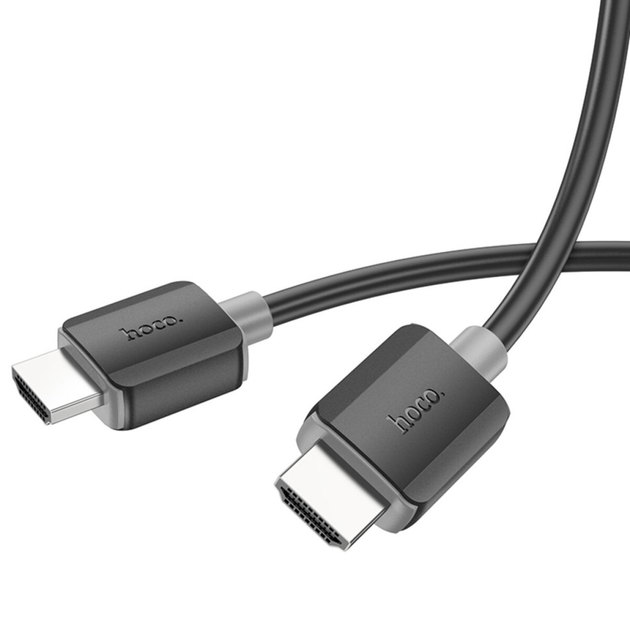 Кабель HOCO US08 HDTV 2.0 male-to-male 4K HD data cable(L=1M) Black (6931474799388) - Фото 3 Кабель HOCO US08 HDTV 2.0 male-to-male 4K HD data cable(L=1M) Black (6931474799388) - изображение 3
