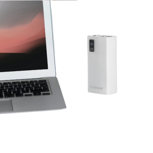 Павербанк 30000mAh Titanum TPB-728S-W 22,5W QC+PD білий - Фото 2 Павербанк 30000mAh Titanum TPB-728S-W 22,5W QC+PD білий - изображение 2