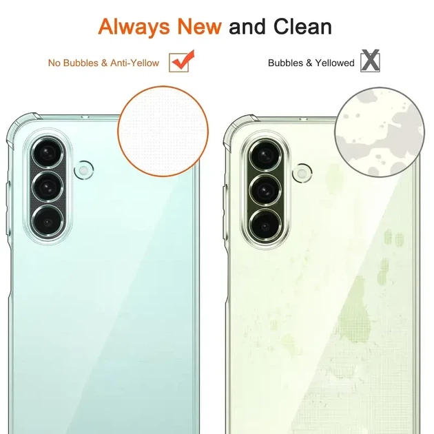 Протиударний прозорий чохол для Samsung Galaxy A26 5G (SM-A266) - Фото 5 Протиударний прозорий чохол для Samsung Galaxy A26 5G (SM-A266) - зображення 5