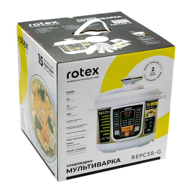 Мультиварка-Скороварка Rotex REPC58-G - изображение 6