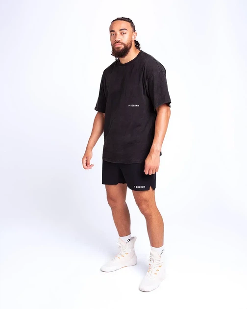 Футболка BOXRAW Sparring Club Oversized XL Чорна - Фото 3 Футболка BOXRAW Sparring Club Oversized XL Чорна - изображение 3