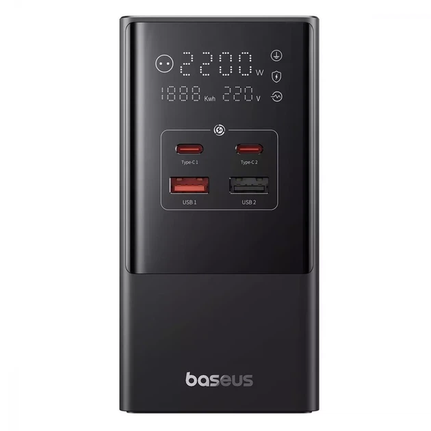 Мережевий фільтр Baseus Power Combo Tower Digital 3AC+2USB+2Type-C 35W 1.5m Чорний - Фото 3 Мережевий фільтр Baseus Power Combo Tower Digital 3AC+2USB+2Type-C 35W 1.5m Чорний - зображення 3