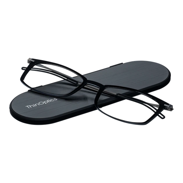 Очки для чтения Thinoptics Brooklyn 1.00, коричневые / Чехол черный - Фото 3 Очки для чтения Thinoptics Brooklyn 1.00, коричневые / Чехол черный - изображение 3