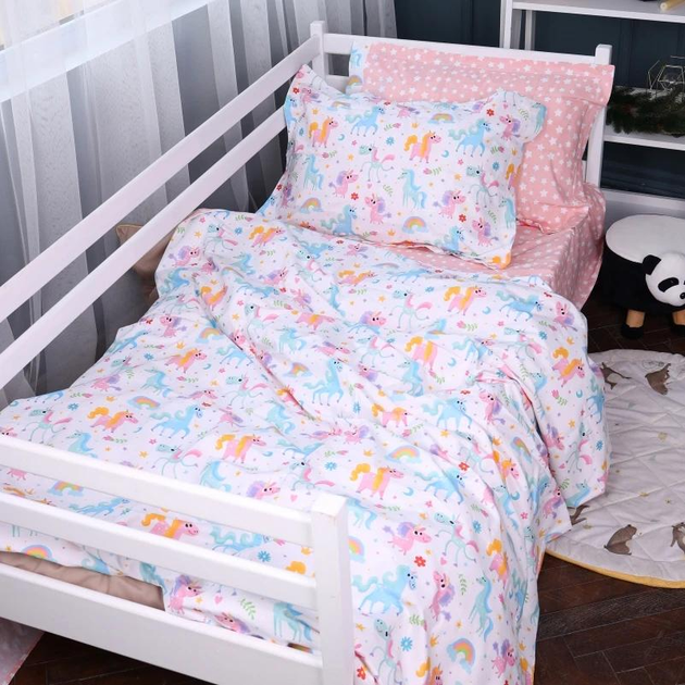 Комплект постільної білизни MirSon полуторний 143x210 см Line Kids 05 Pony Поплін від Rozetka на платформі USKIDKA Акція на Комплект постільної білизни MirSon полуторний 143x210 см Line Kids 05 Pony Поплін від Rozetka