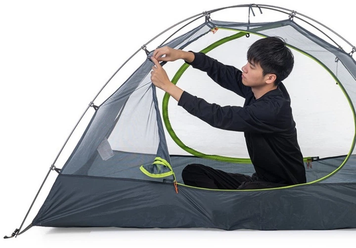 Ультралегкий двомісний намет Naturehike Темно-зелений NH15Z006-P (6927595741993) - зображення 4