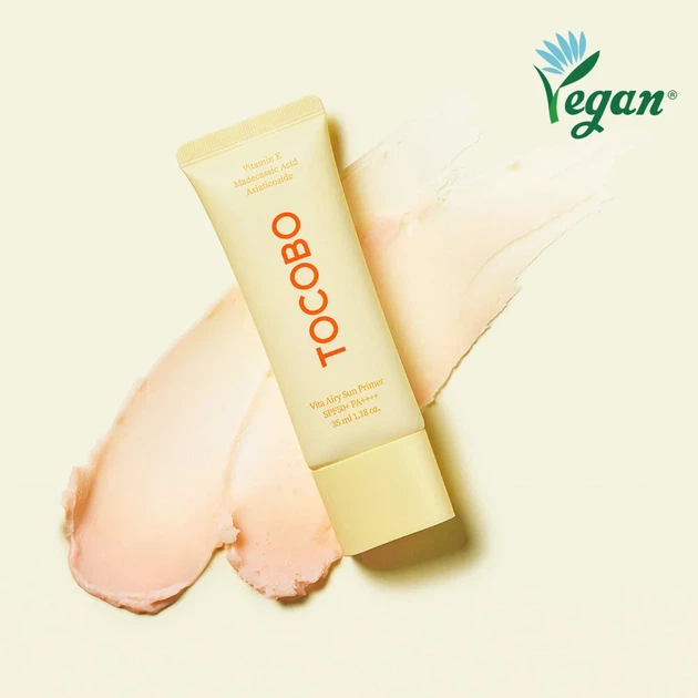 Солнцезащитный праймер для лица Tocobo Vita Airy Sun Primer SPF50+ PA++++, 35 мл - изображение 3