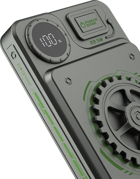УМБ Dudao K24 22.5W 10000 mAh Grey (6976625331291) - зображення 3