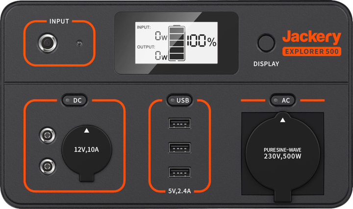 Stacja ładująca Jackery Explorer 500 (6958657300070) - obraz 6